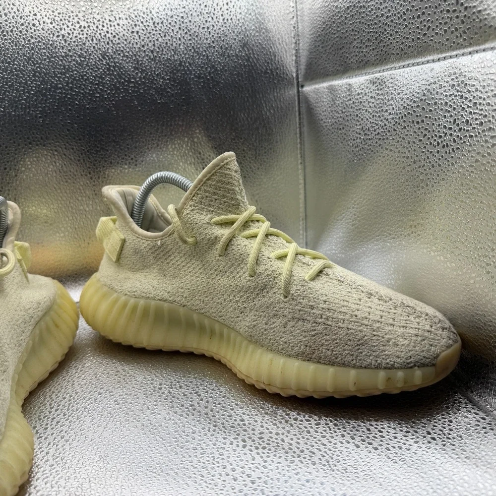 Size 8 Adidas Yeezy Boost 350 V2 Butter Yellow Mens Sneakers‎ Shoes F36980